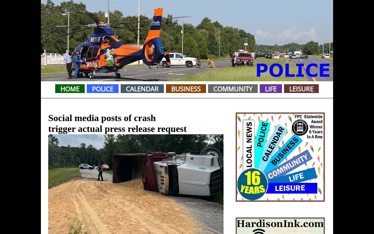 Dixie County arrest news on HardisonInk